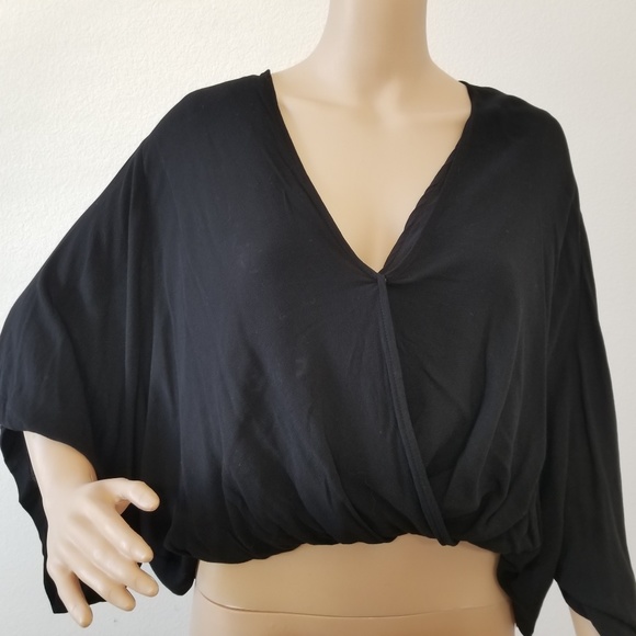 Free People Tops - Free People Size S Sleepy Time Black Kimono Sleeve